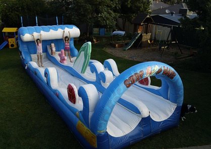 Surf The Wave Jumping Castle - It's Party Time Jumping Castles Shepparton